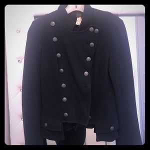 Free people military jacket size 6